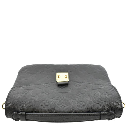 LOUIS VUITTON Metis Pochette Empreinte Leather Crossbody Bag Black