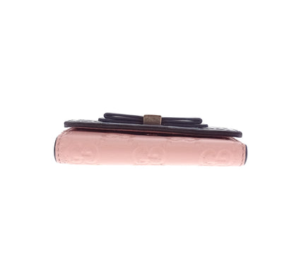 Gucci Guccissima Navy & Pink 6 Key Case