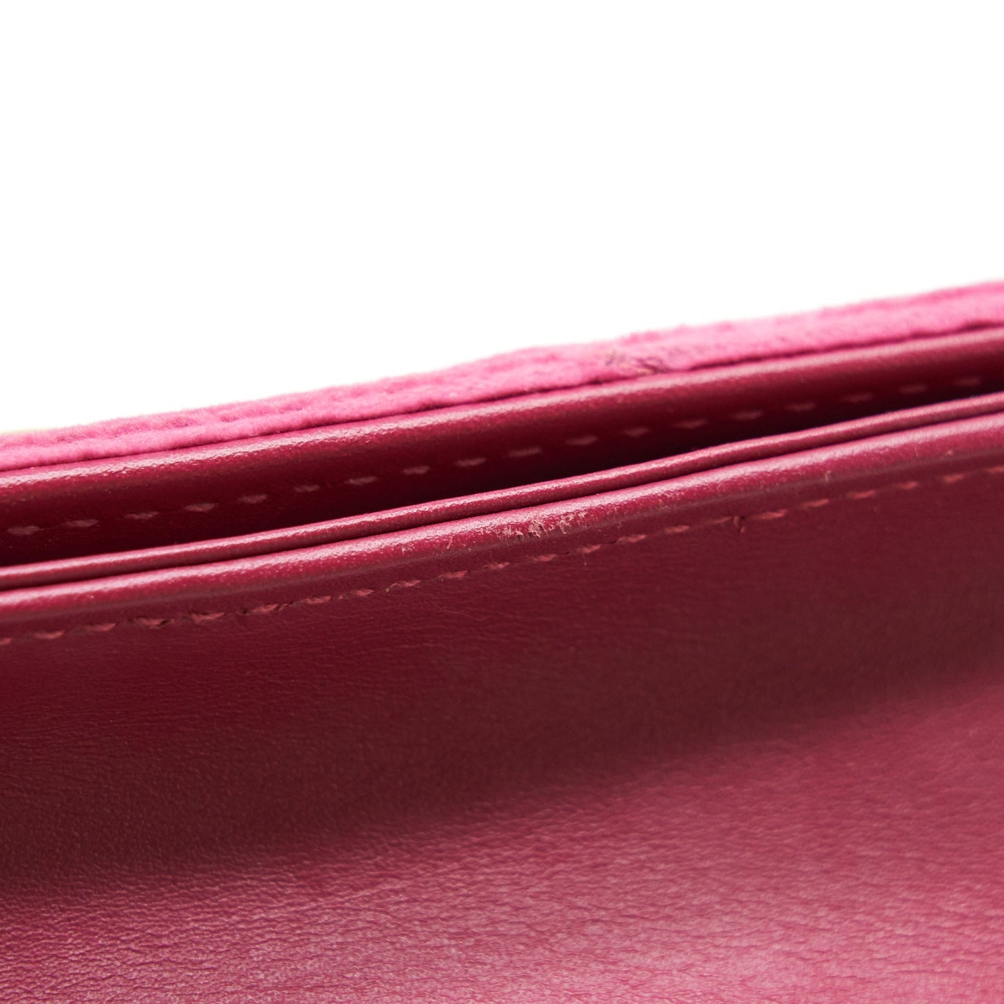 Gucci Velvet Wallet with chain pink  limited edition