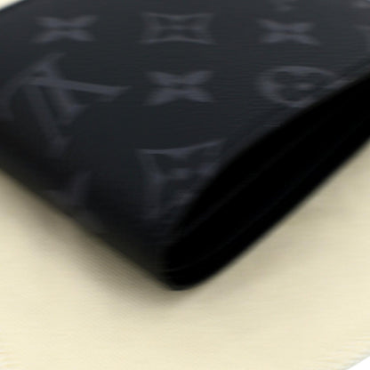 LOUIS VUITTON Monogram Eclipse Canvas Multiple Wallet Black/Grey