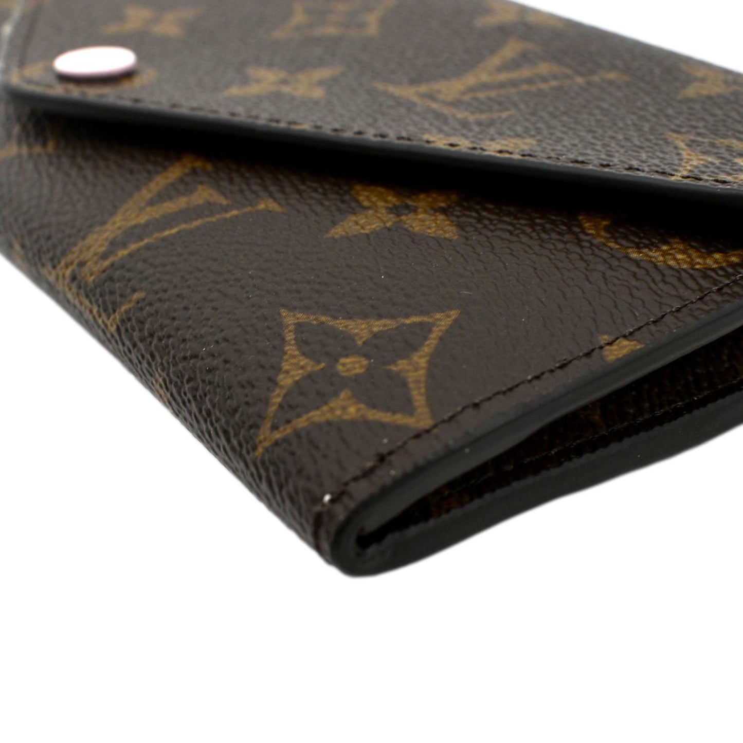 LOUIS VUITTON Josephine Monogram Canvas Wallet Rose Ballerine