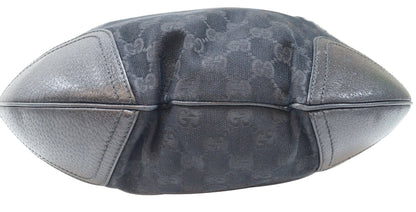 GUCCI Black GG Canvas Princy Hobo Bag