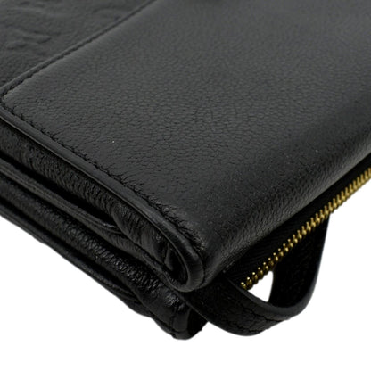 LOUIS VUITTON Twice Pochette Monogram Empreinte Crossbody Bag Black
