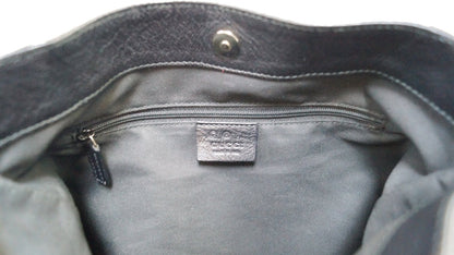 GUCCI GG Guccissima Leather Black Shoulder Bag 248272