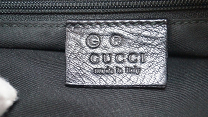 GUCCI GG Guccissima Leather Black Shoulder Bag 248272