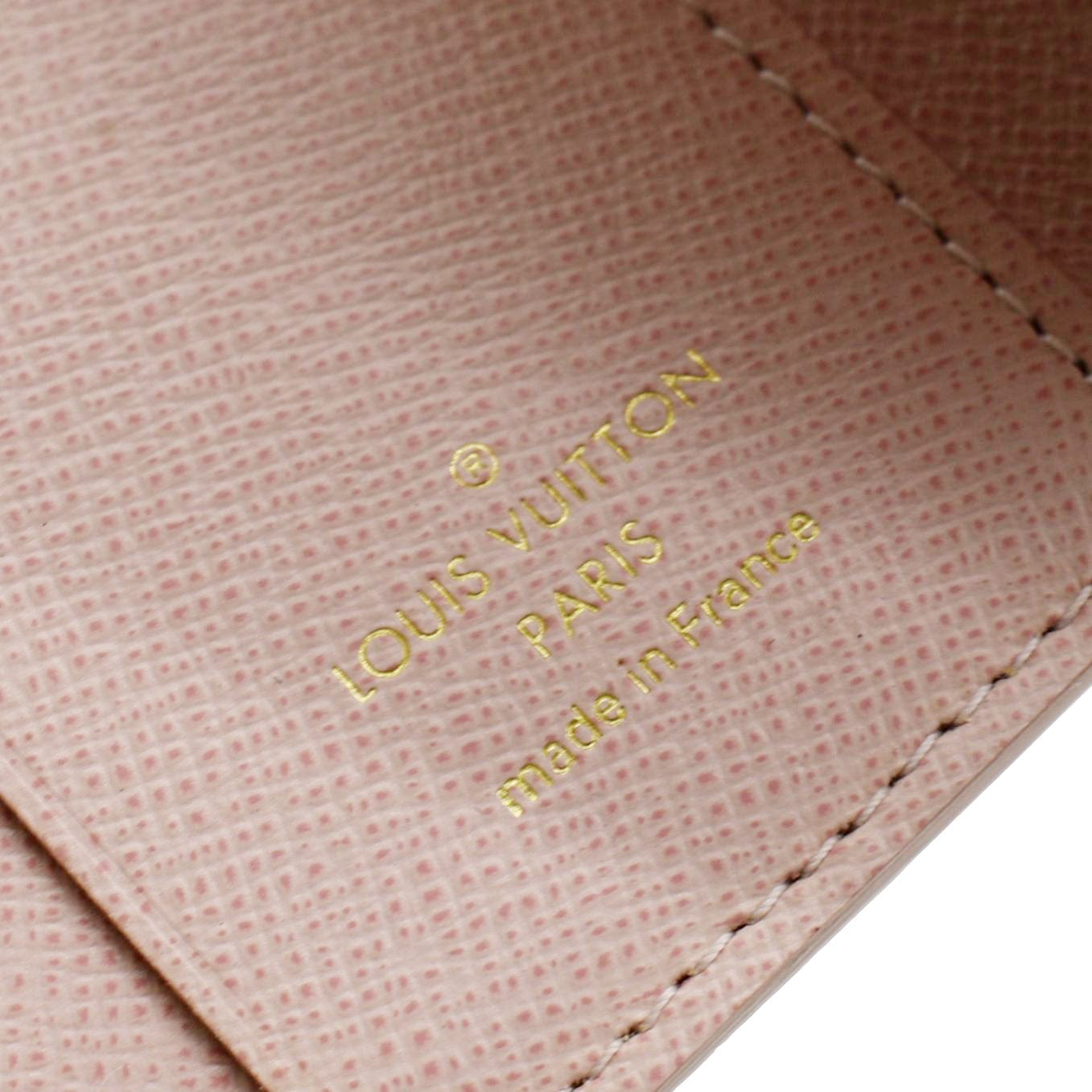 LOUIS VUITTON Studded Zoe Damier Azur Wallet White
