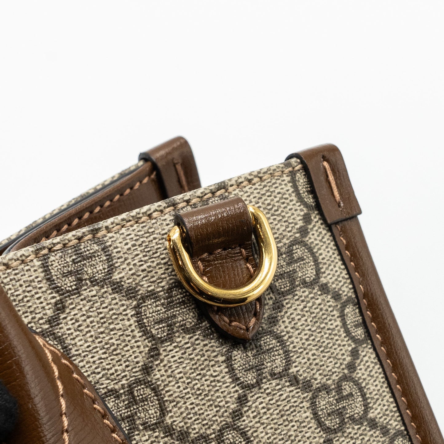 Gucci GG small tote bag GG supreme canvas / brown