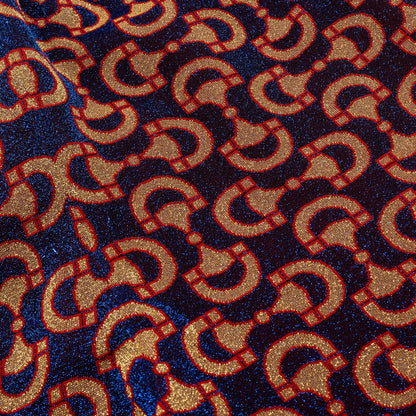 Gucci Size S All-over Patterned Pants Wool / Polyamide Red /Blue/ Multicolour