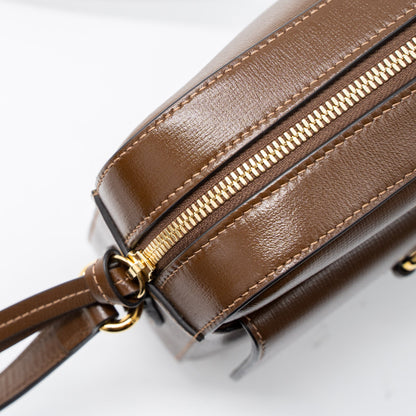 Gucci Horsebit Shoulder Bag Calfskin Brown