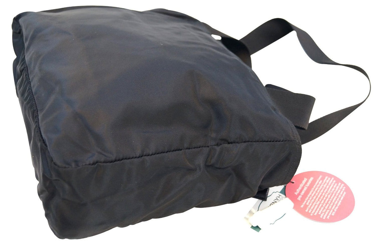 Prada Nylon Black Tote Shoulder Bag Vintage