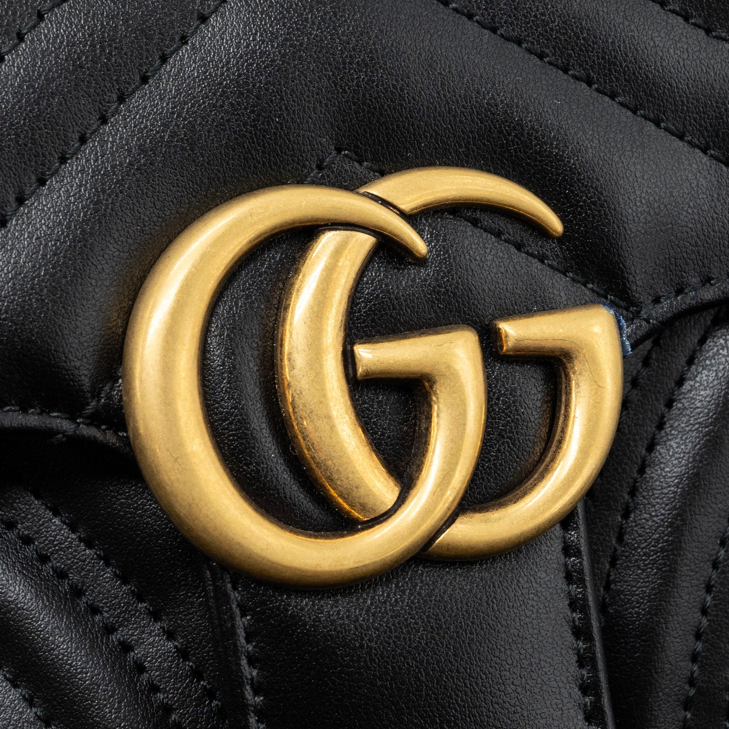 Gucci Mini GG Marmont Matelasse Bag Leather Black