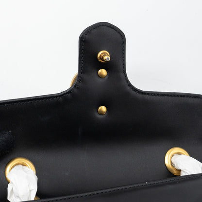 Gucci Mini GG Marmont Matelasse Bag Leather Black