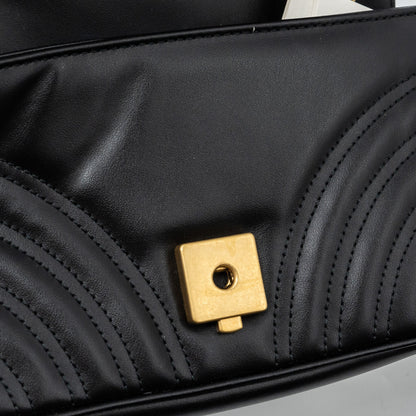 Gucci Mini GG Marmont Matelasse Bag Leather Black
