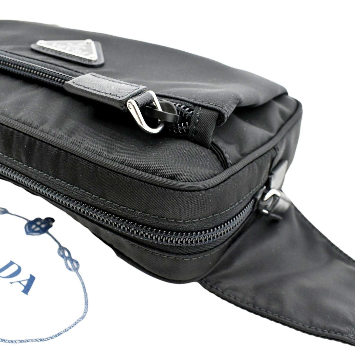 PRADA Tessuto Nylon Belt Bag Black