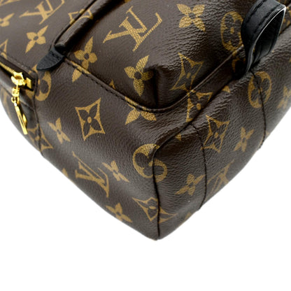 LOUIS VUITTON Palm Springs Mini Monogram Canvas Backpack Brown