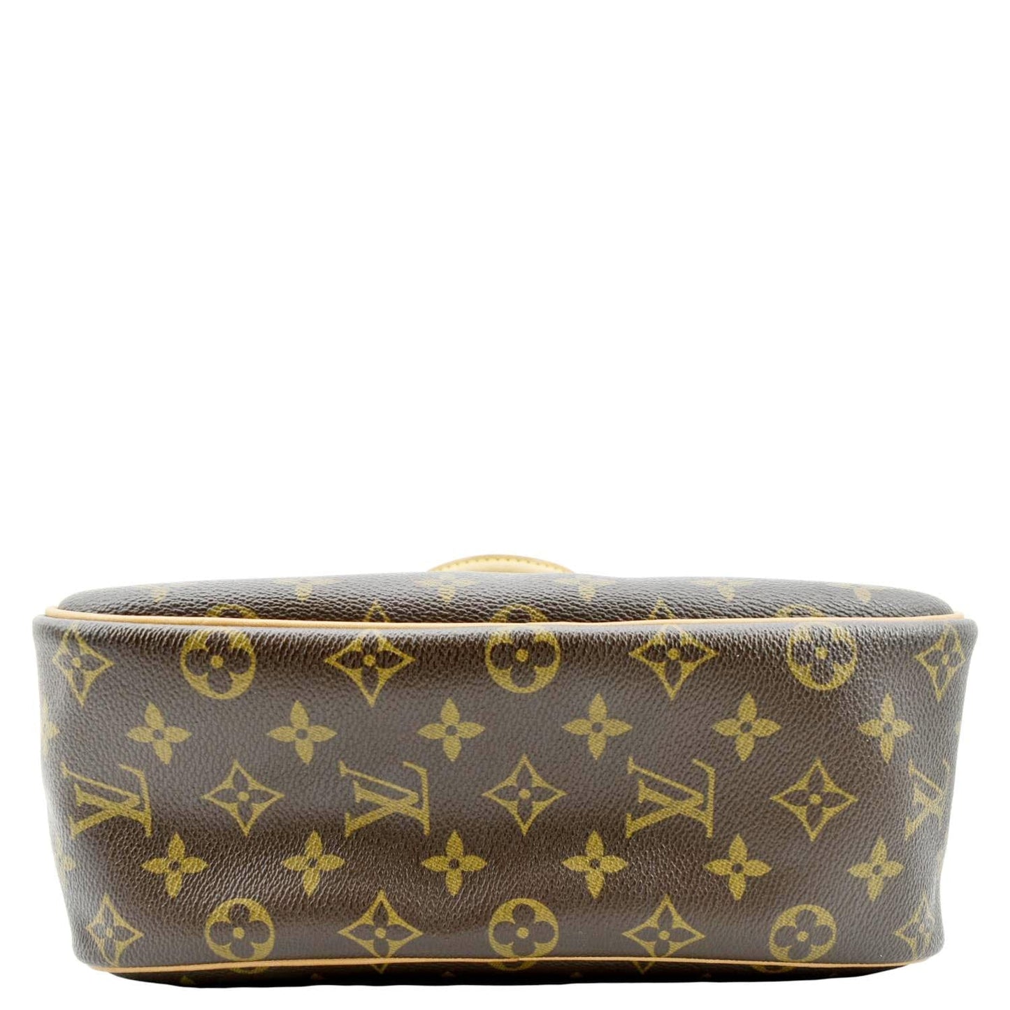 LOUIS VUITTON Trouville PM Monogram Canvas Satchel Bag Brown