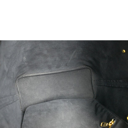 LOUIS VUITTON Neverfull MM Monogram Empreinte Tote Bag Black