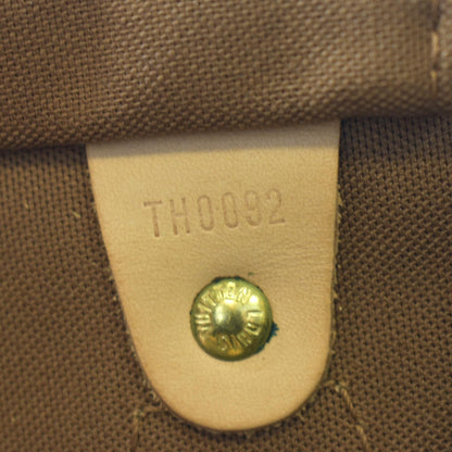LOUIS VUITTON Speedy 30 Monogram Canvas Satchel Bag Brown