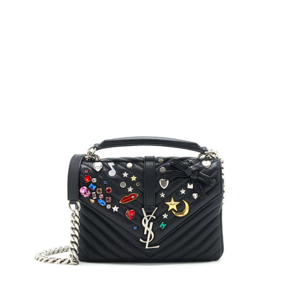 Saint Laurent College Bag Limited edition black ruthenium hardware
