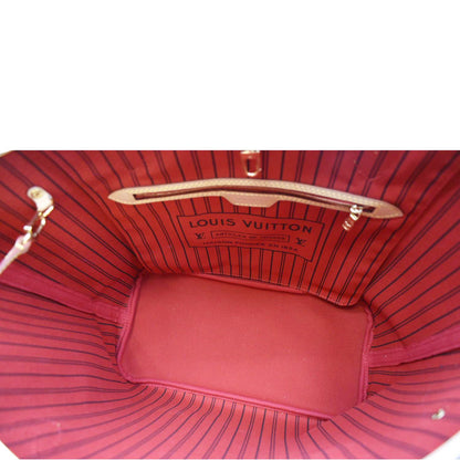 LOUIS VUITTON Neverfull MM Monogram Canvas Tote Bag Brown