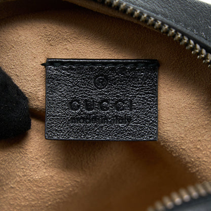 Gucci GG Mormont Round Shoulder Bag Calfskin Black