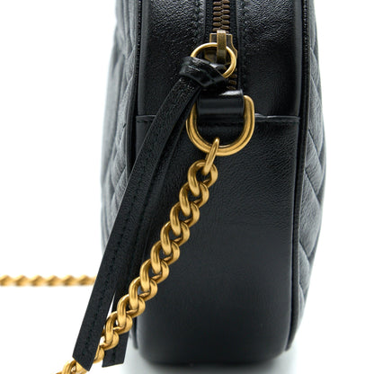 Gucci GG Mormont Round Shoulder Bag Calfskin Black