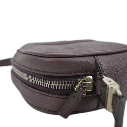 GUCCI Soho Disco Leather Crossbody Bag Peonia Flower 355202