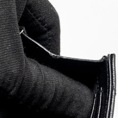 SAINT LAURENT ENVELOP CHAIN BAG GRAINED CALFSKIN BLACK SHW