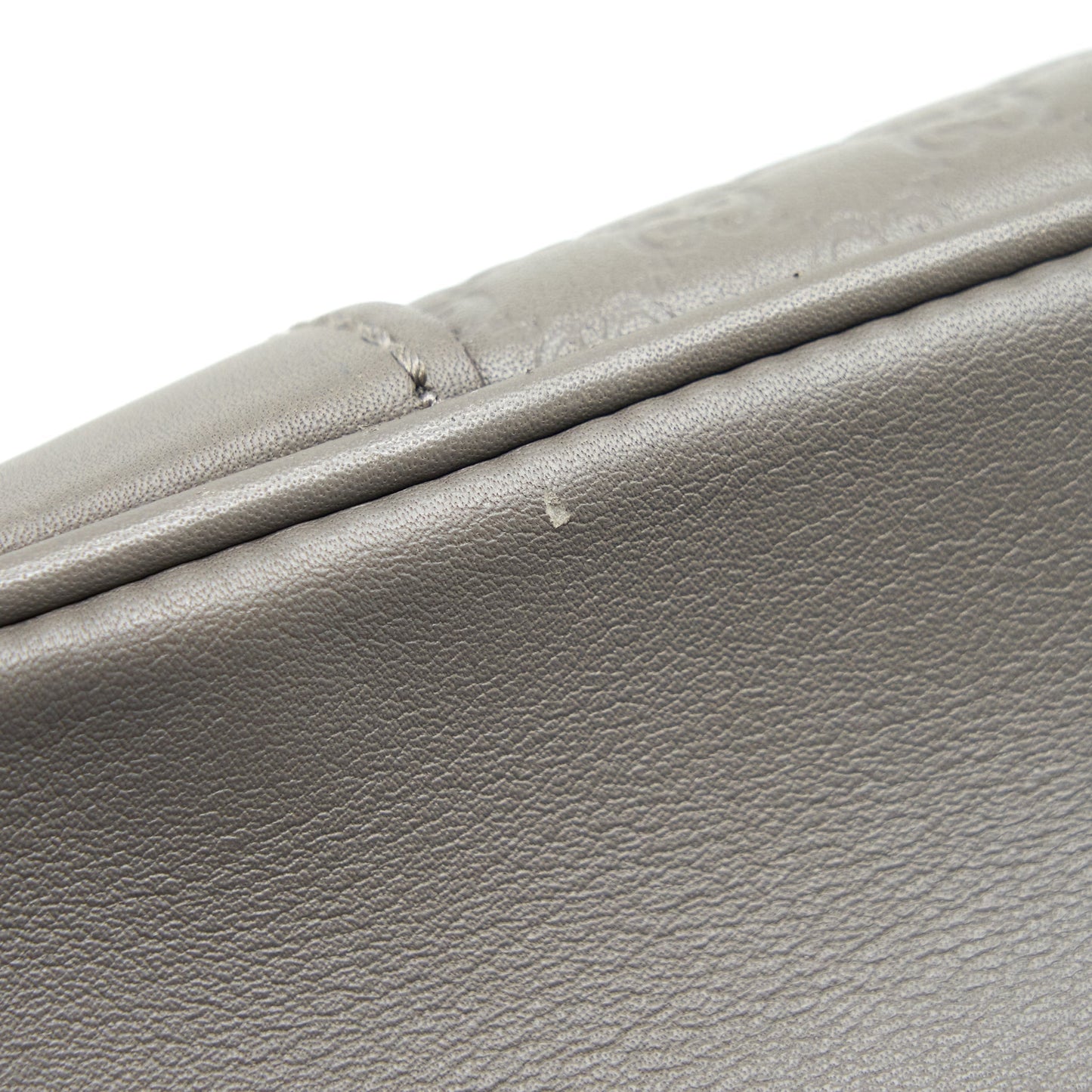 Gucci Guccissima Crossbody Bag Grey L
