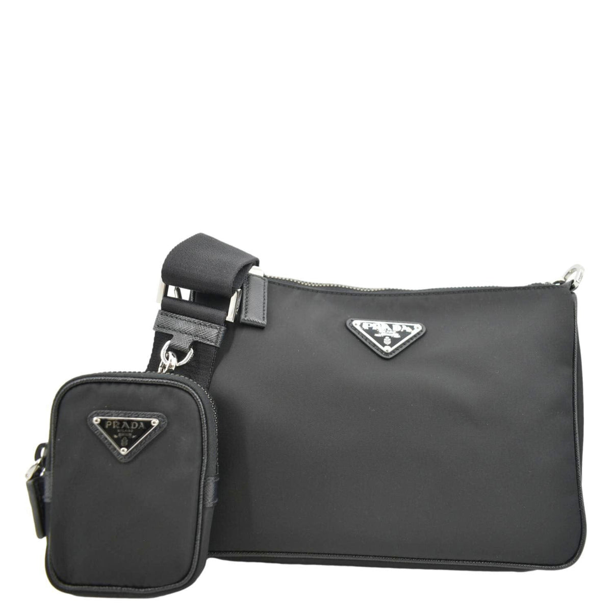 PRADA Re-Nylon Crossbody Bag Black