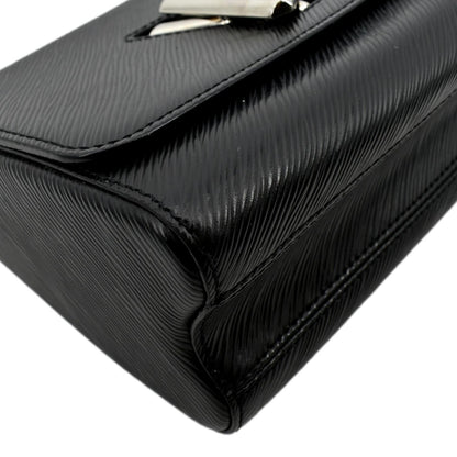LOUIS VUITTON LV Twist MM Epi Leather Shoulder Bag Black