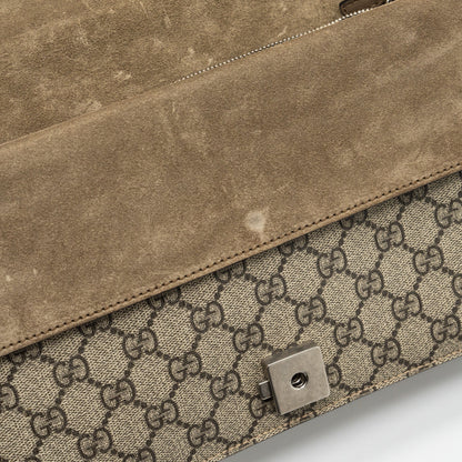 Gucci Small Dionysus Bag GG Supreme Canvas / Suede SHW