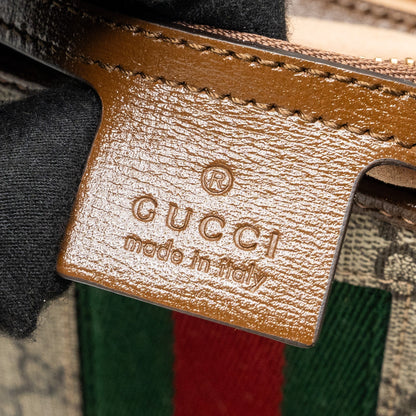 Gucci Jackie 1961 Small Shoulder Bag GG Supreme Canvas/Calfskin Brown/Multicolour