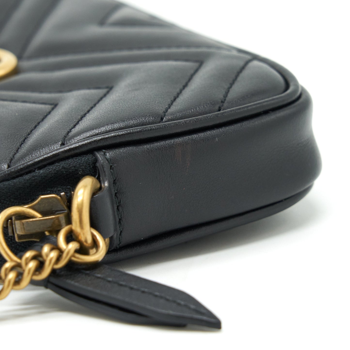 Gucci GG Marmont Small Pouch With Chains Black