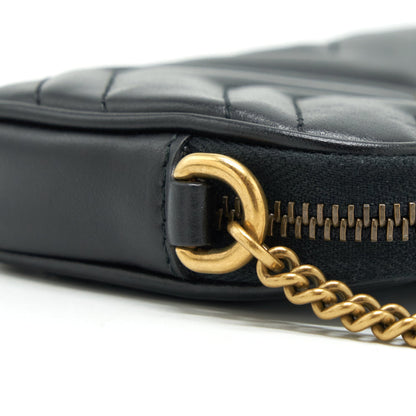 Gucci GG Marmont Small Pouch With Chains Black