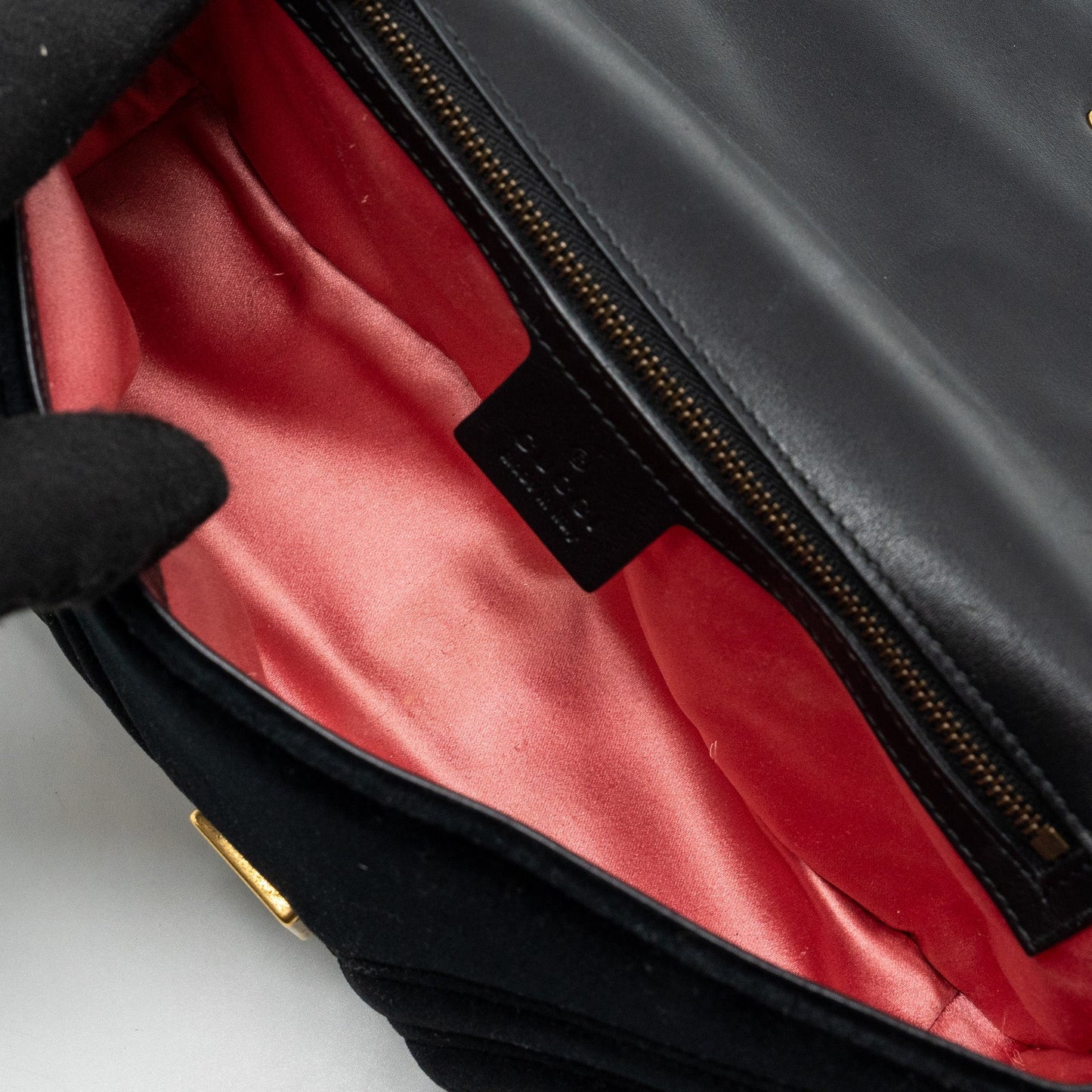Gucci Small GG Marmont Bag Velvet Black