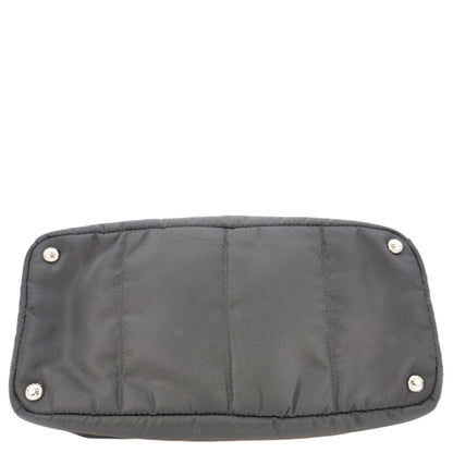 PRADA Tessuto Bomber Nylon Shopping Tote Bag Black