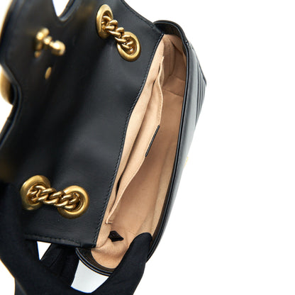 Gucci GG Marmont Mini Matelasse Shoulder Bag Black