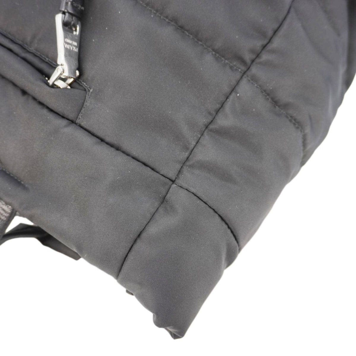 PRADA Tessuto Bomber Nylon Shopping Tote Bag Black