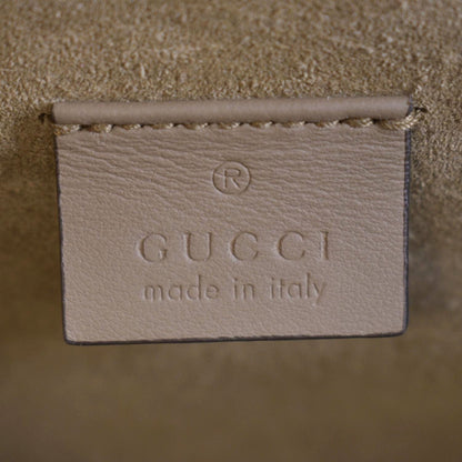 GUCCI Dionysus Small GG Supreme Canvas Shoulder Bag Beige 400249