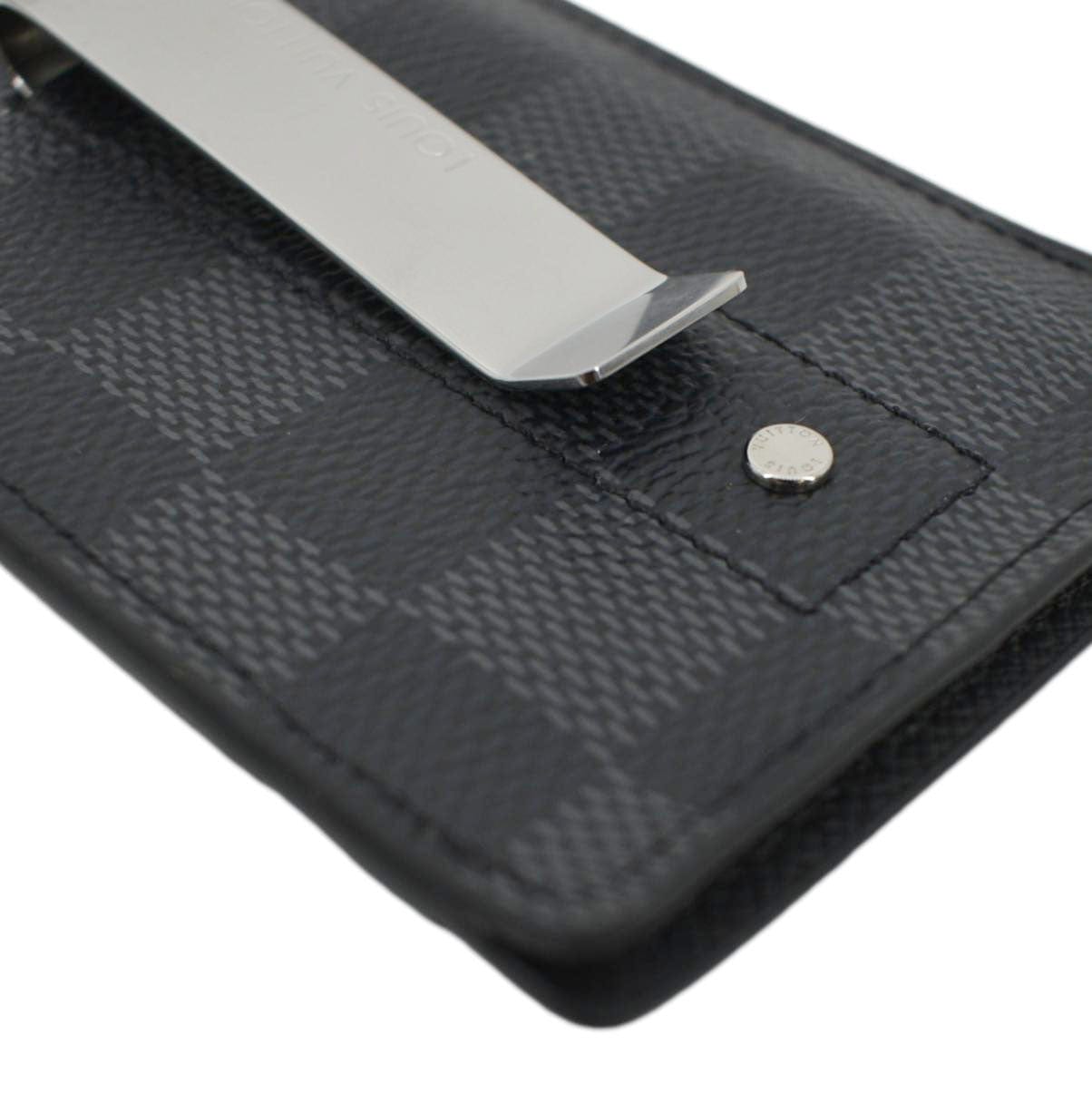 LOUIS VUITTON Prince Damier Graphite Card Holder Grey