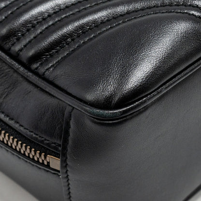 Gucci GG Marmont Zip Around Top handle camera bag calfskin black