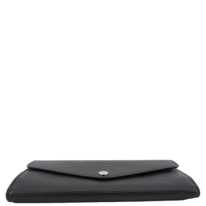 LOUIS VUITTON Sarah Epi Leather Wallet Black