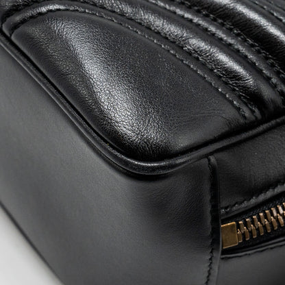 Gucci GG Marmont Zip Around Top handle camera bag calfskin black