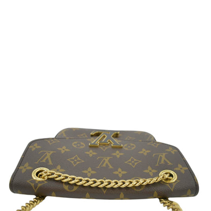 LOUIS VUITTON Passy NM Monogram Canvas Shoulder Bag Brown