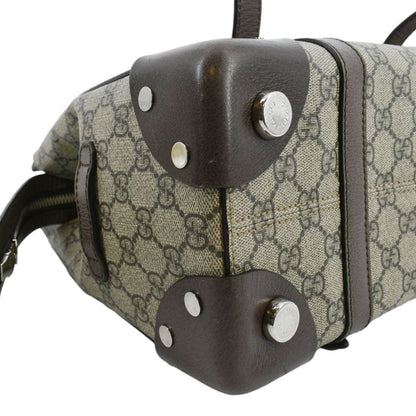 GUCCI Small GG Supreme Canvas Tote Bag Beige 643814