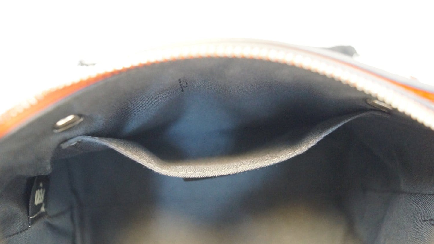 FENDI Orange Leather By the Way Mini Shoulder Crossbody Bag