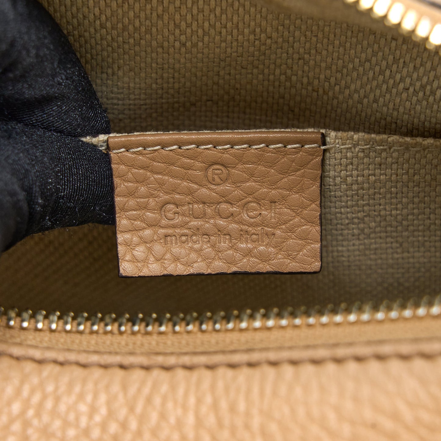 Gucci Soho Disco Bag Calfksin Dark Beige