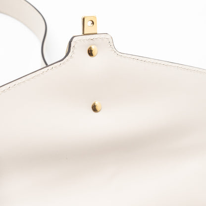 Gucci Sylvie Shoulder Bag Calfskin White