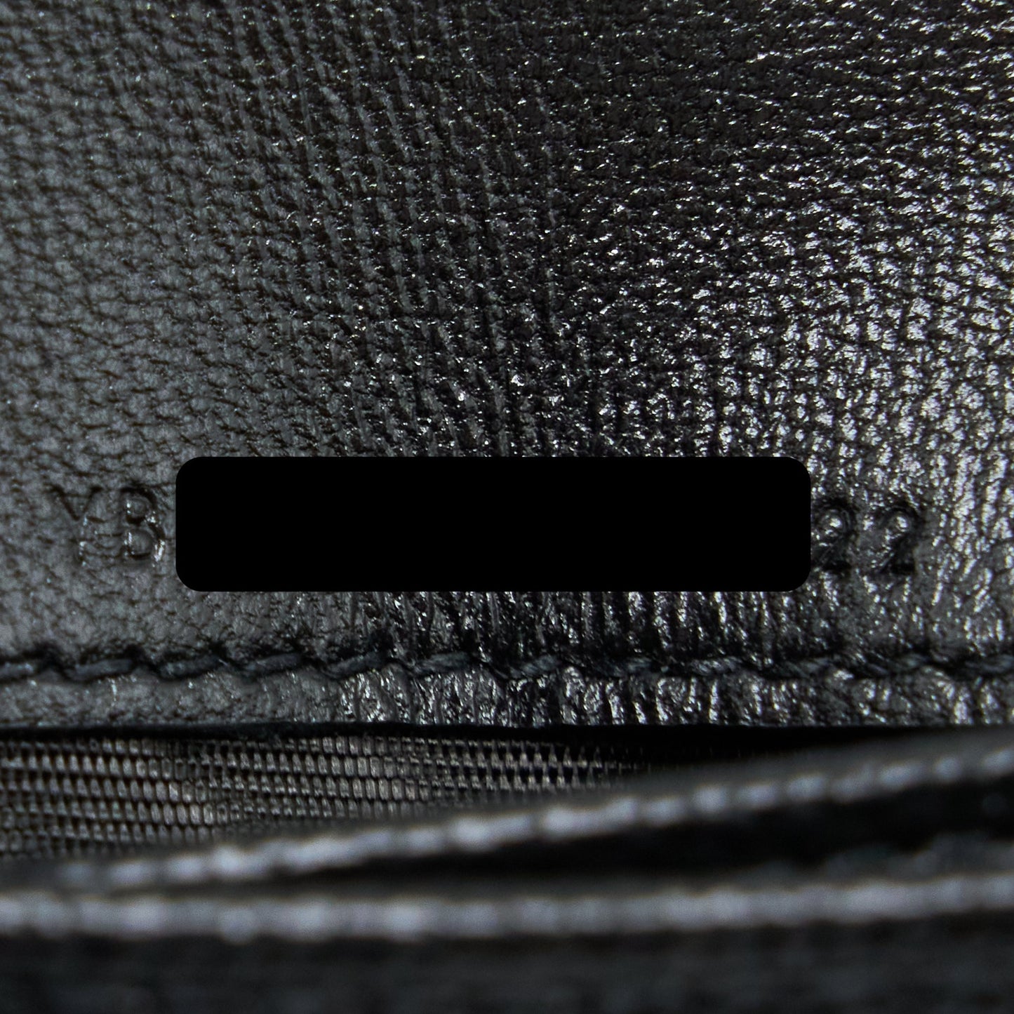Saint Laurent / YSL Pebbled Logo Plaque Cardholder Grained Calfskin Black GHW